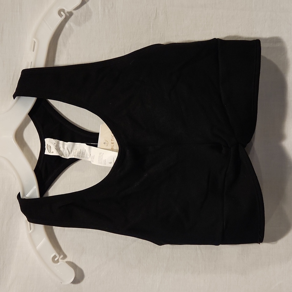 Kinsley front knot seamless bra, black size large